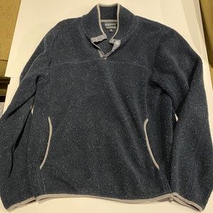 J Crew Navy Pullover Sweat Shirt (Medium)